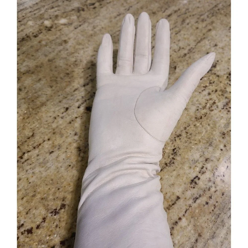 Single **Right Hand Only ** Gray Leather Silk Lined 12